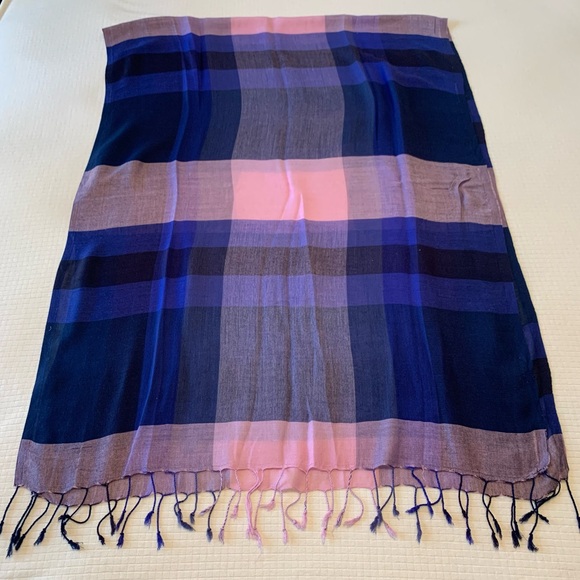 plaid fringed scarf - Picture 6 of 7